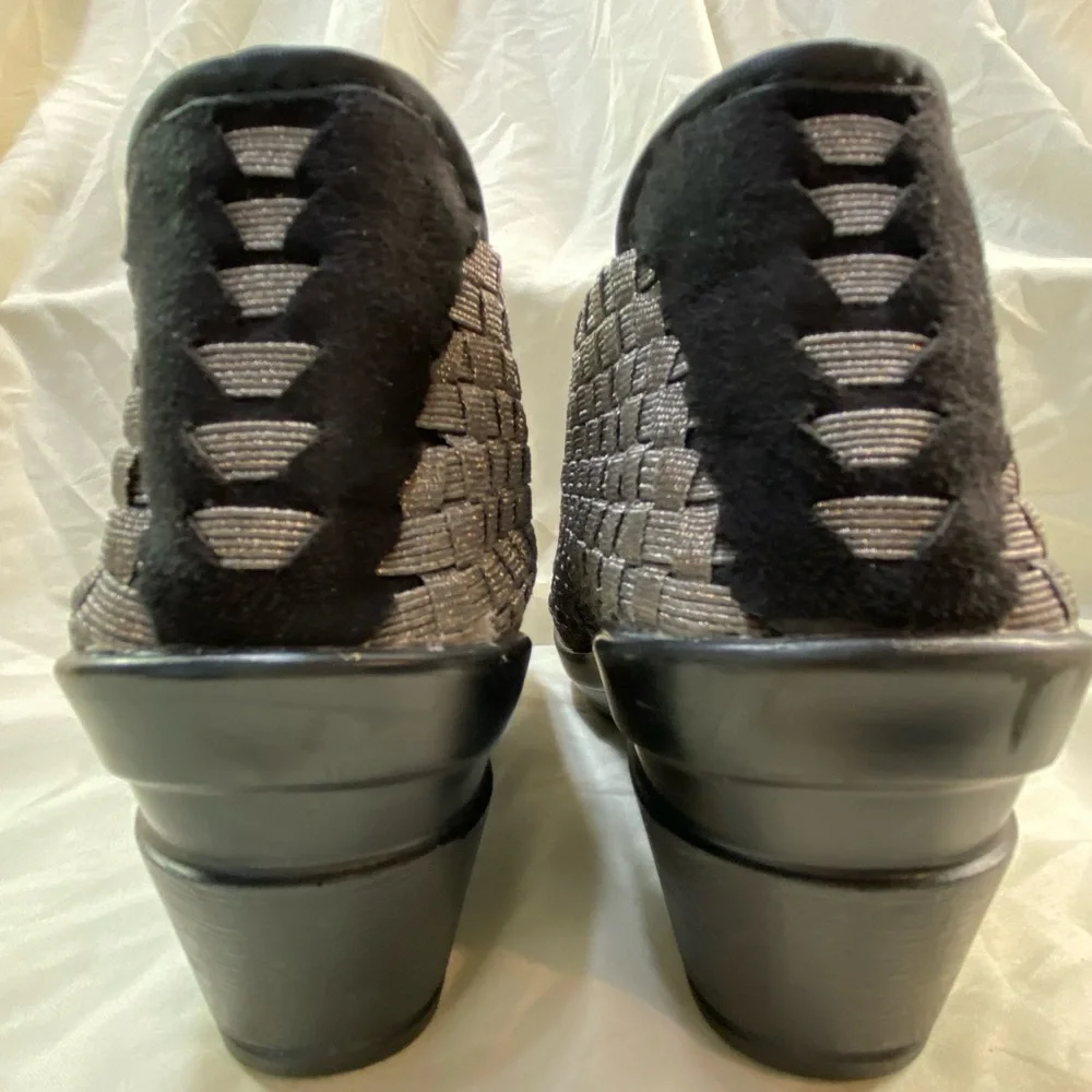 Bernie Mev Woven Slip-On Wedge Shoes - Picture 10 of 16